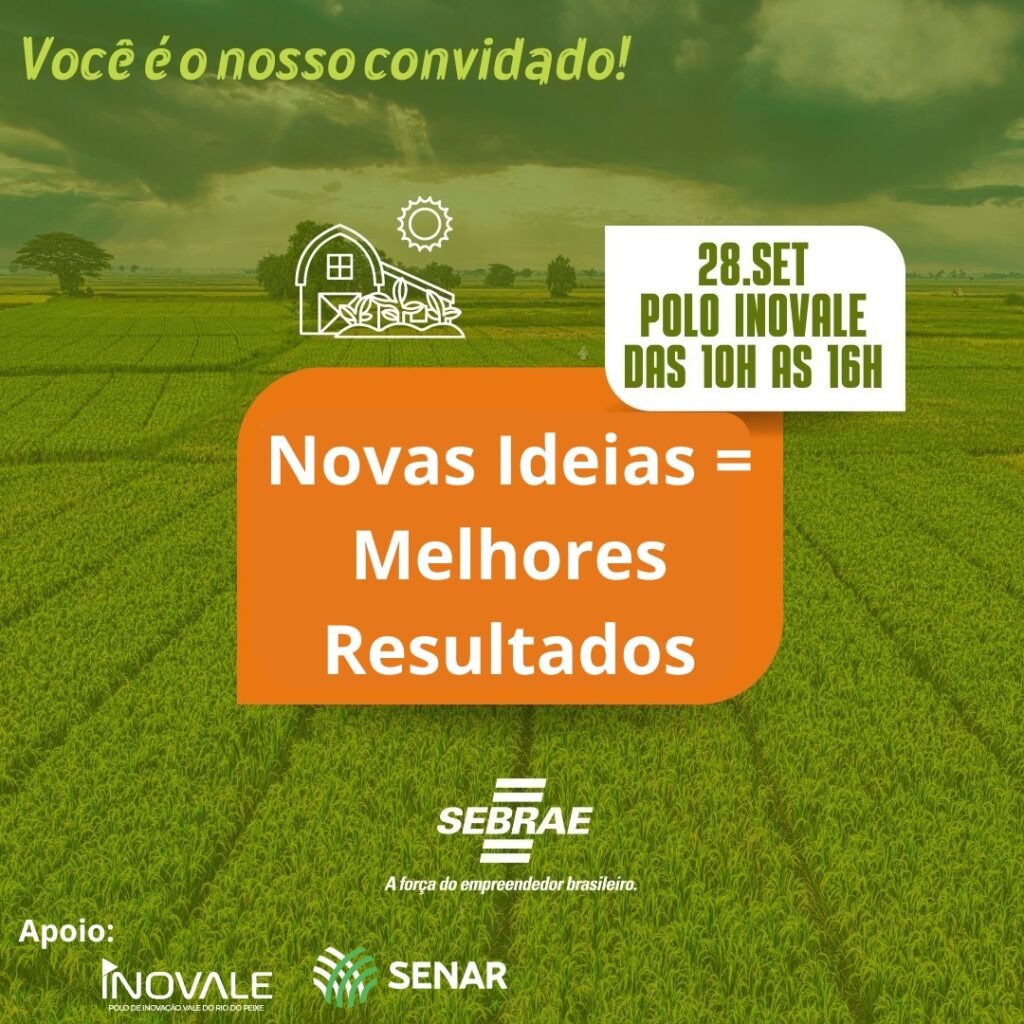 Imagem com fundo verde para divulgar o evento: Futuro Agro do SEBRAE